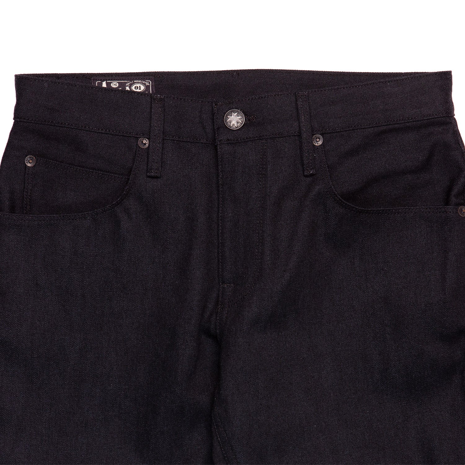 Freenote Cloth Avila Black Grey Denim Front Details