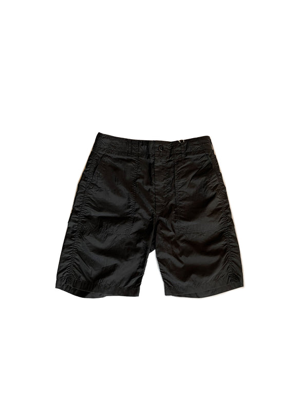 Fatigue Short - Black Nylon Micro Ripstop