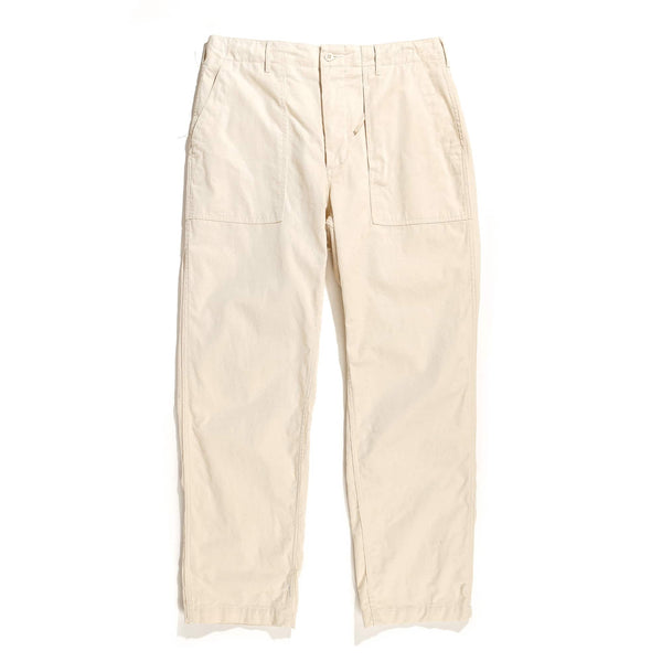 Engineered Garments Fatigue Pant Natural 6.5oz Flat Twill Front