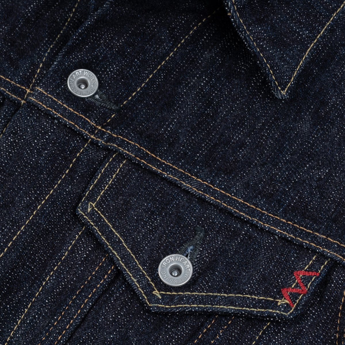 IH-526J-SLB - 16oz Slubby Selvedge Denim Type III Jacket - Indigo