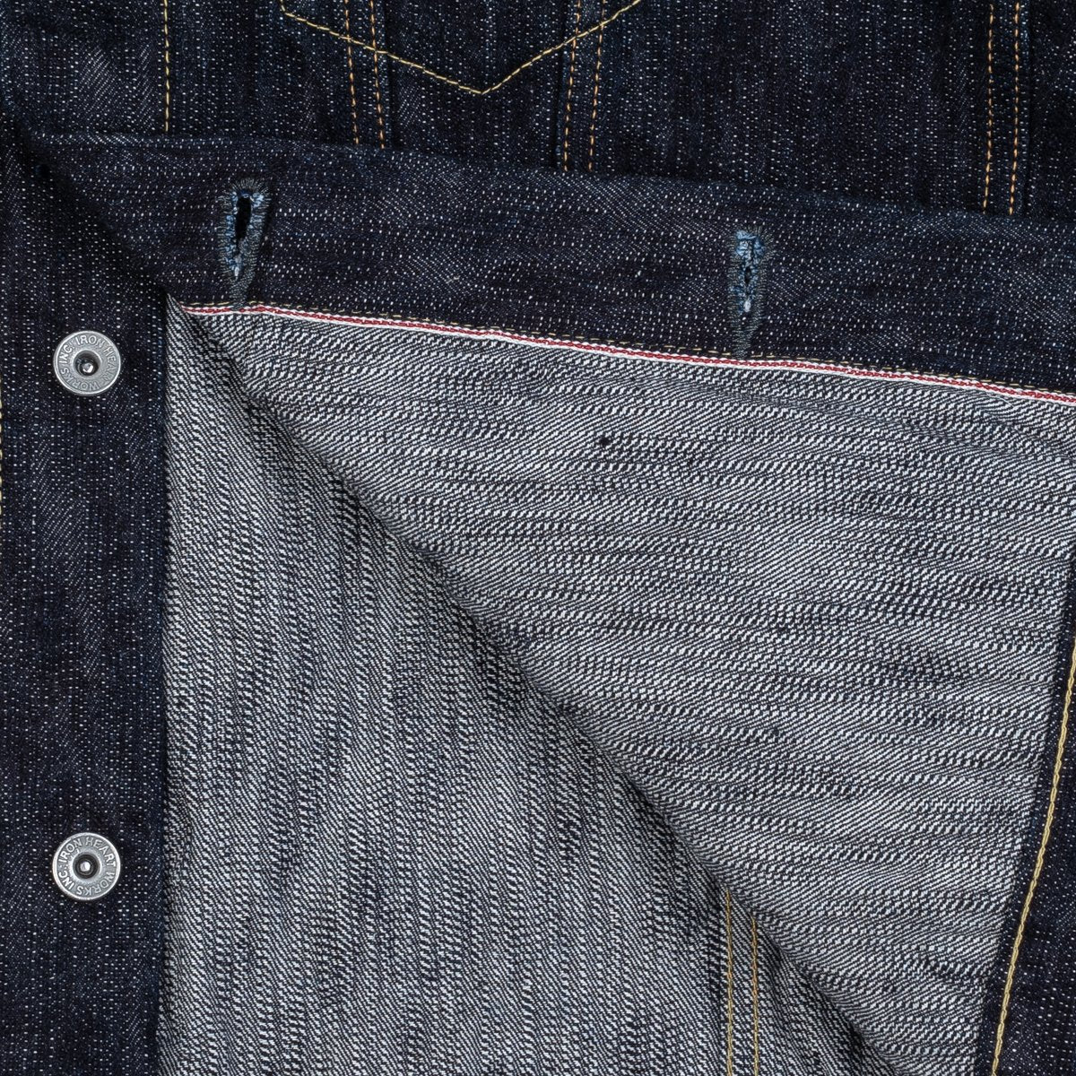 IH-526J-SLB - 16oz Slubby Selvedge Denim Type III Jacket - Indigo