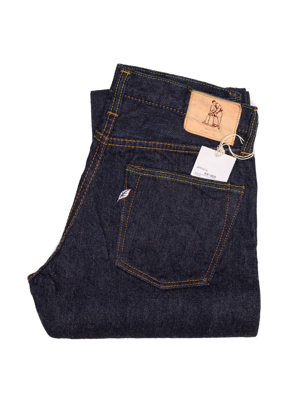 Pure Blue Japan | XX-005 Slim Straight 14oz Sevledge Denim | BlackBlue