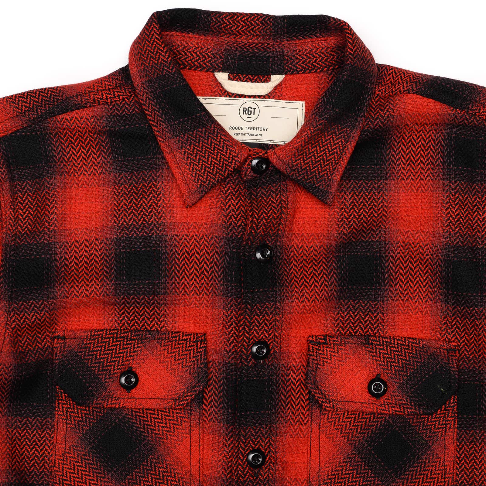 Rogue Territory Mechanics Shirt Red Neppy Plaid - Medium sale