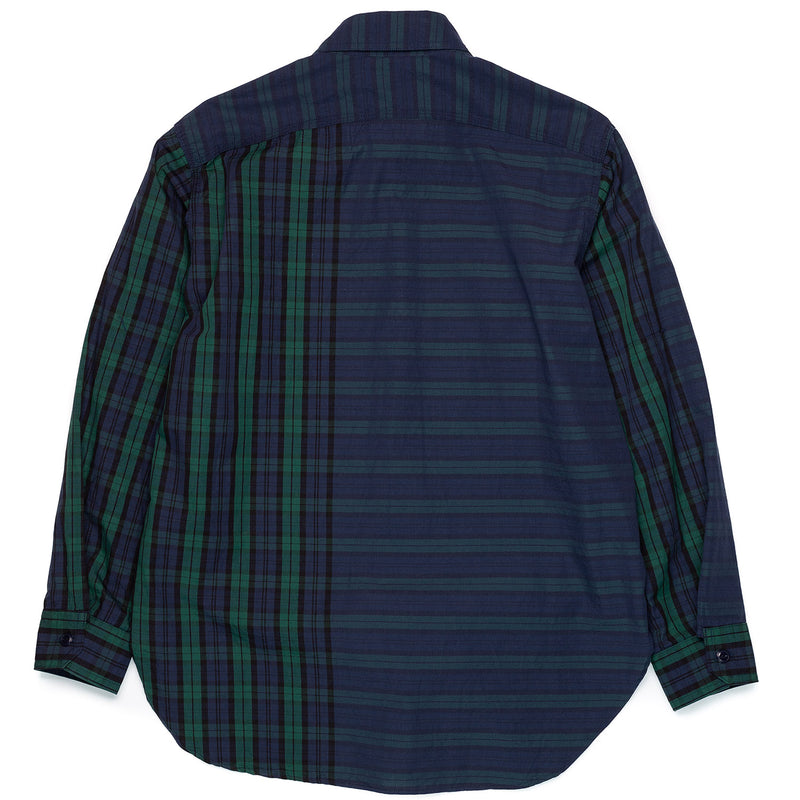 Engineered Garments Work Shirt Blackwatch Big Repeat Madras Back