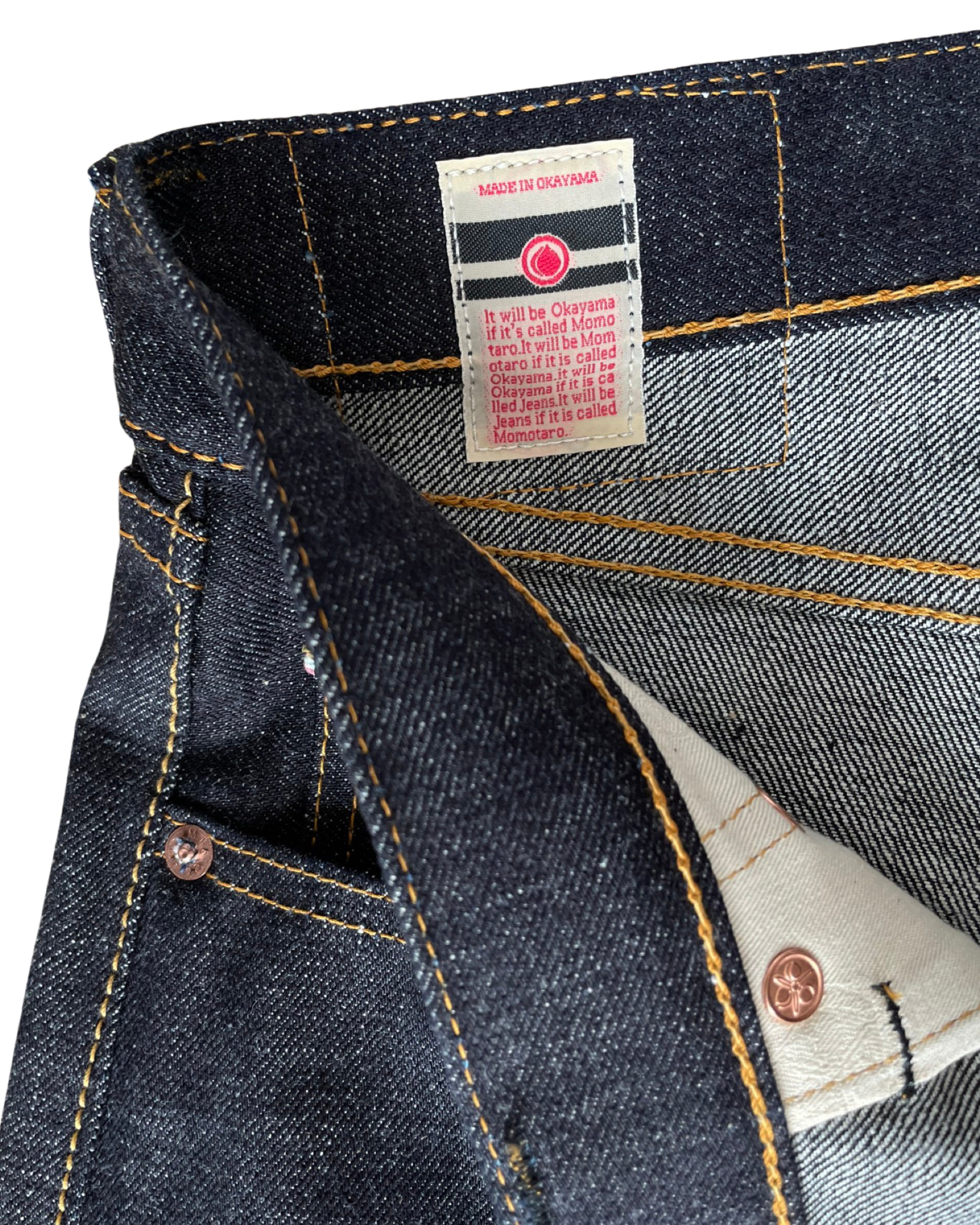 Momotaro 0906V 15.7oz Zimbabwe Cotton Classic Straight Selvedge Denim Detail